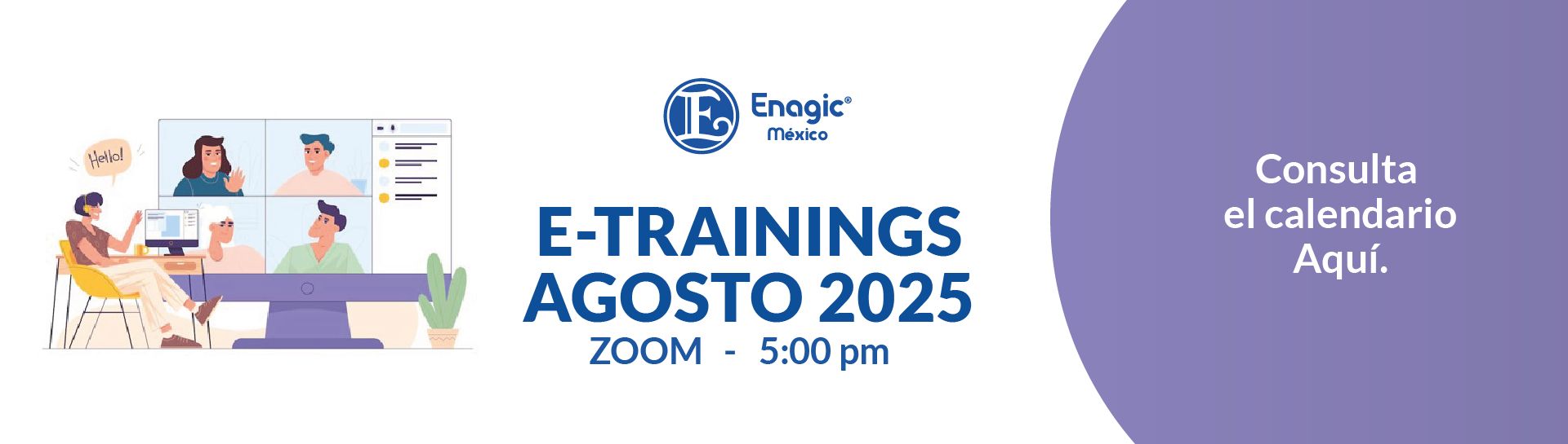 BANNER ETRAININGS AGOSTO 2025